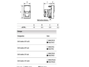 Интернет розетка 1xRJ45 Cat.5 UTP 1M, бял Classia